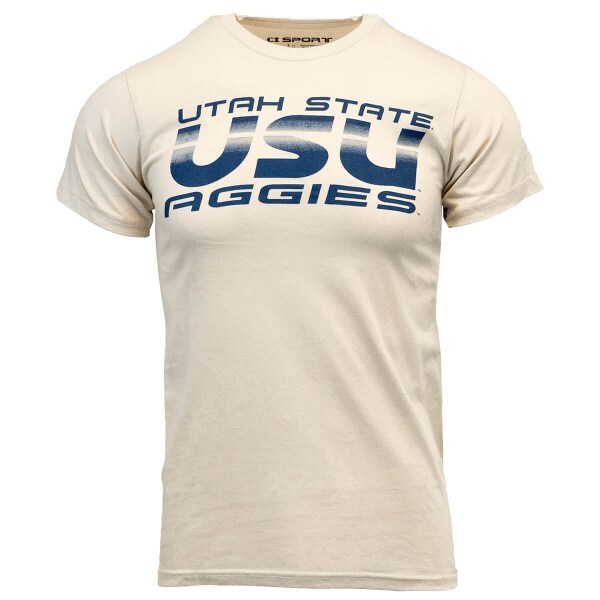 utah state usu aggies tshirt tan